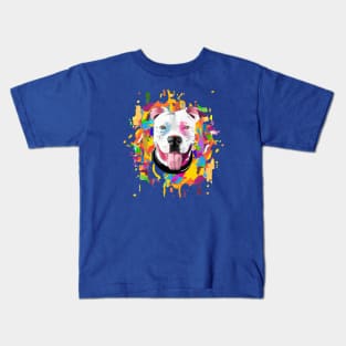 Dogo Argentino Happy Dog Watercolor Kids T-Shirt